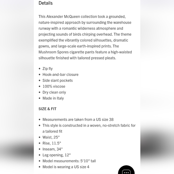 BNWT !! Alexander McQueen Mushroom Spores Yellow B & W Spray Paint Pant sz IT 40 - Picture 7 of 15